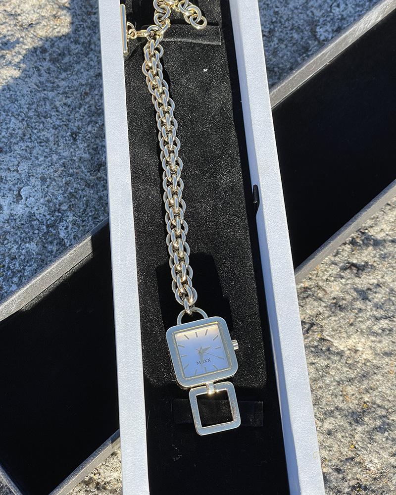 Women's watch Mexx golden on a chain