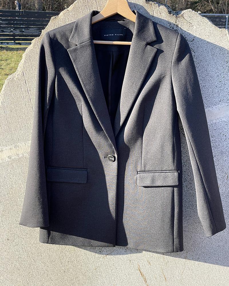 Women's jacket Pietro Filipi dark gray