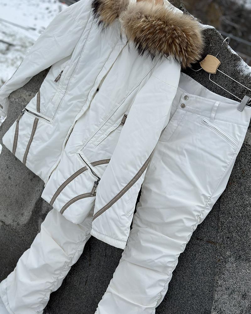 Ski jacket Sportalm DORLE cream