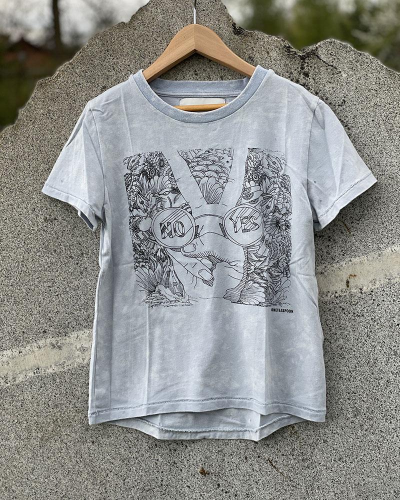 Triko dětské OneTeaspoon bleděmodré YES/NO