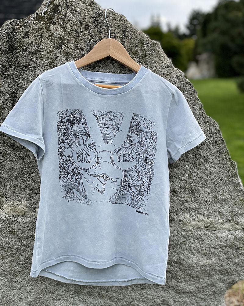 Triko dětské OneTeaspoon bleděmodré YES/NO