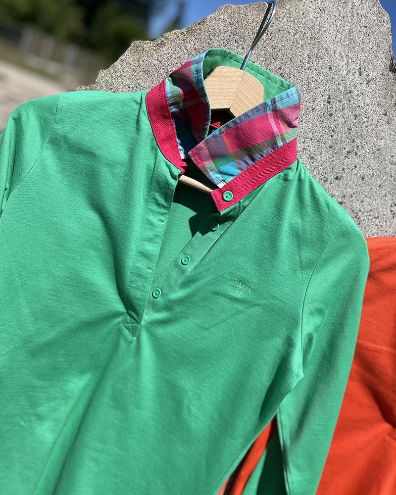 Gant women's polo shirt green