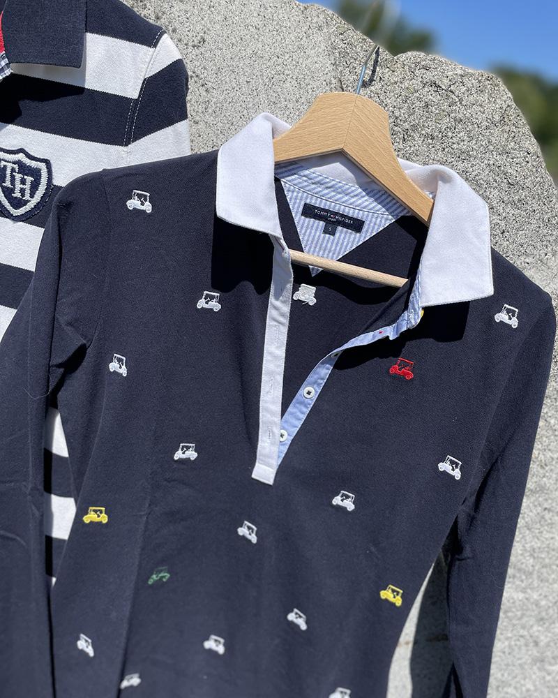 Polo triko dámské Tommy Hilfiger modré