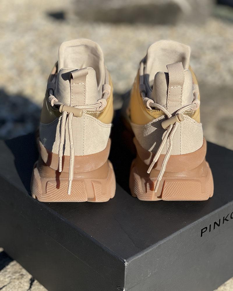Women's sneakers Pinko LOVE TRACK LOW beige