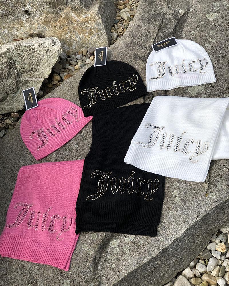 Šála dámská Juicy Couture STUDDED černá