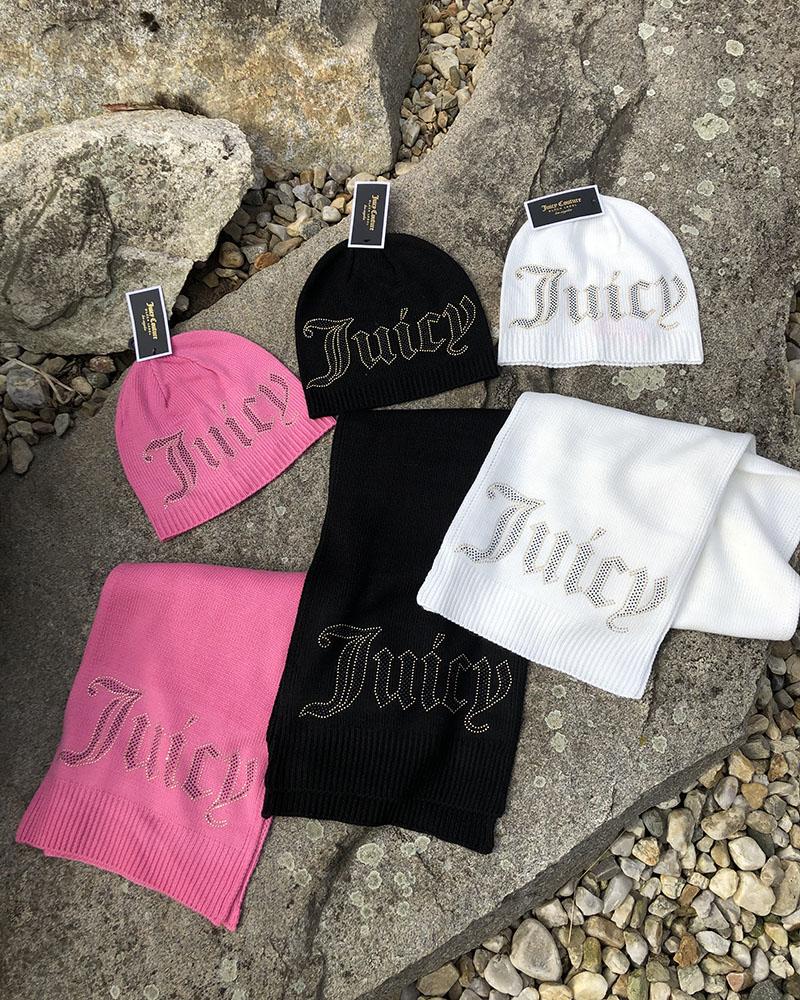 Šála dámská Juicy Couture STUDDED černá