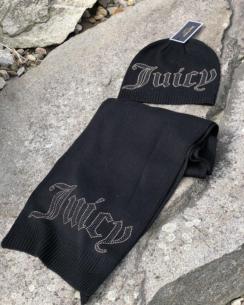 Šála dámská Juicy Couture STUDDED černá