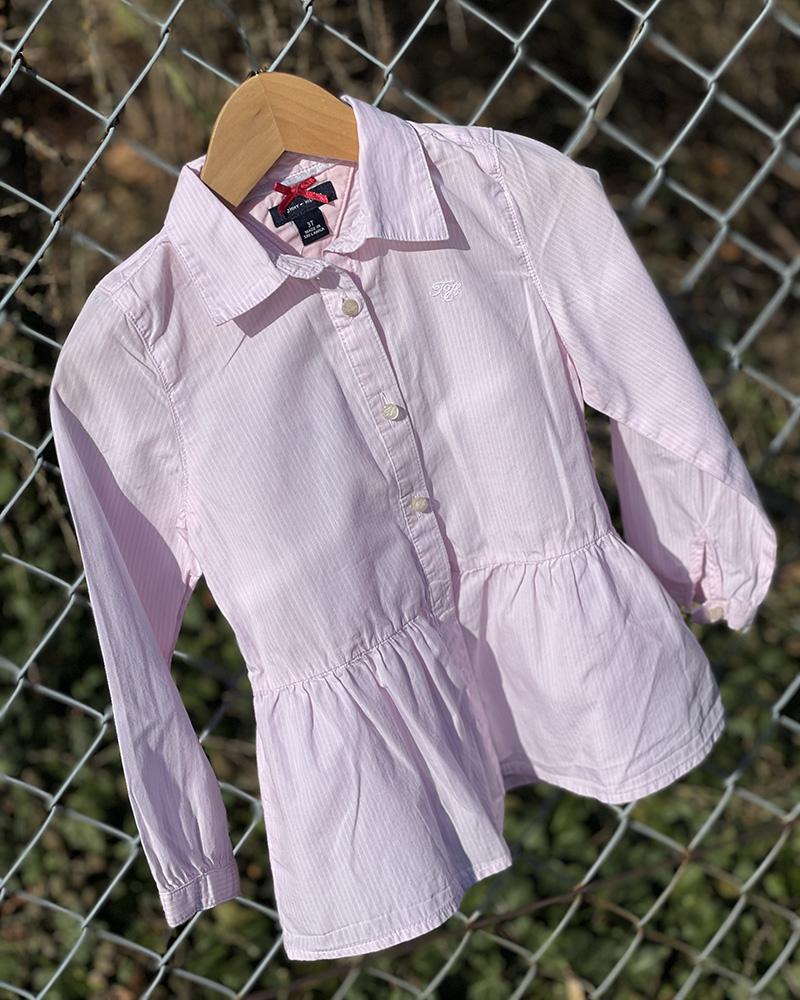 Šaty dětské Tommy Hilfiger košilové