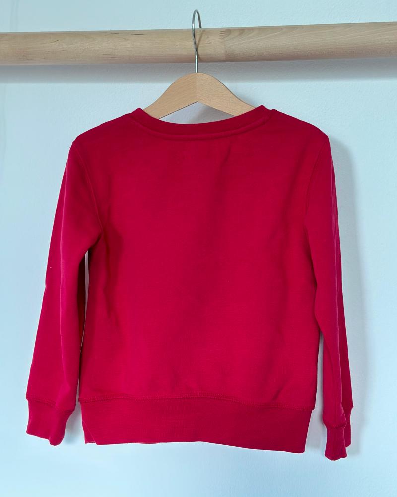 Mikina dětská Replay růžová s výšivkou květin