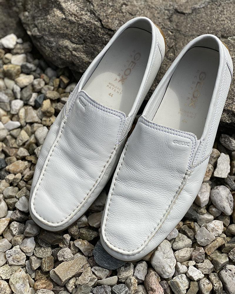 Mokasíny pánské Geox RESPIRA bílé
