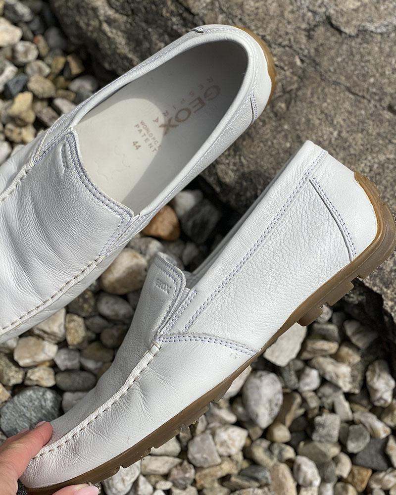 Mokasíny pánské Geox RESPIRA bílé