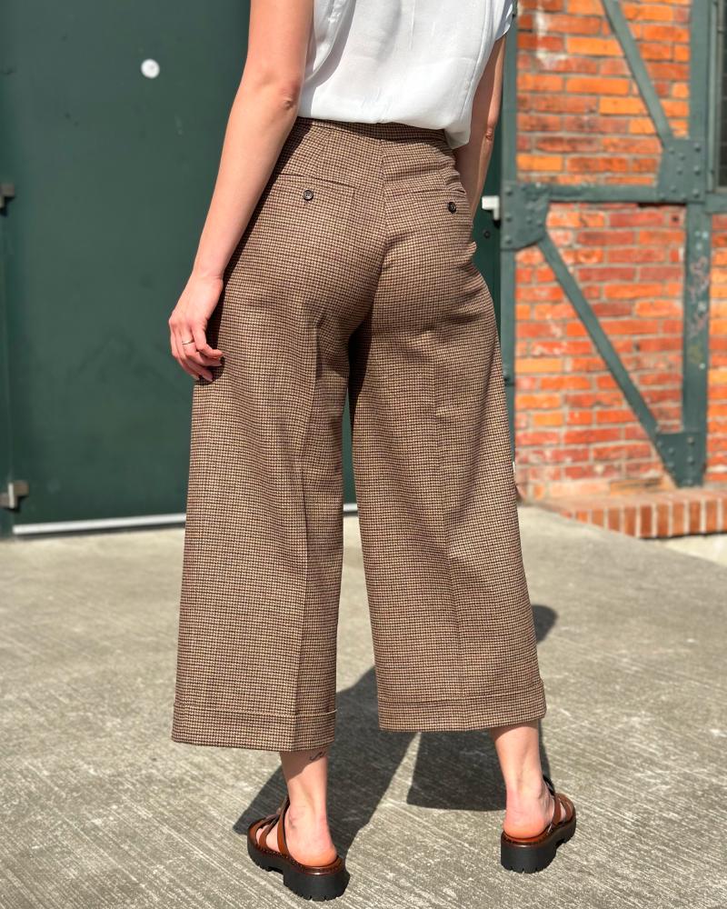 Kalhoty dámské Max Mara hnědé