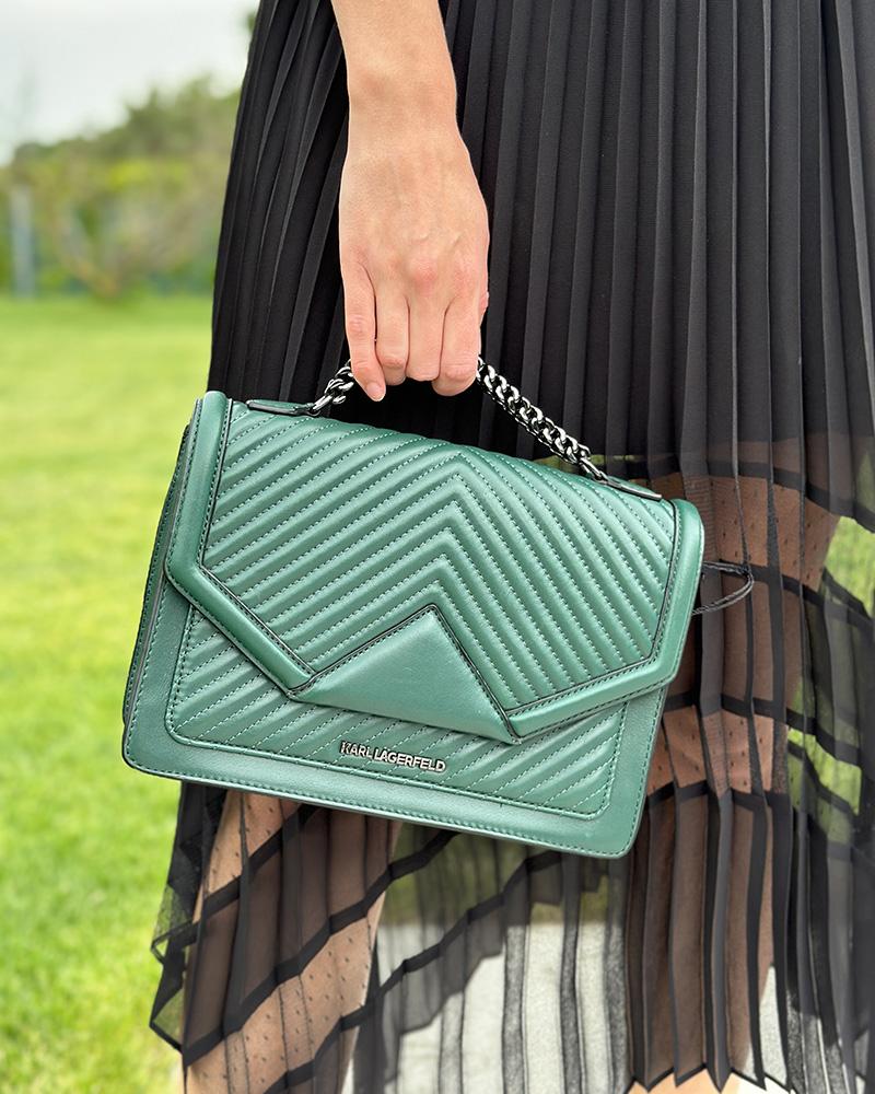 Women's handbag Karl Lagerfeld emerald