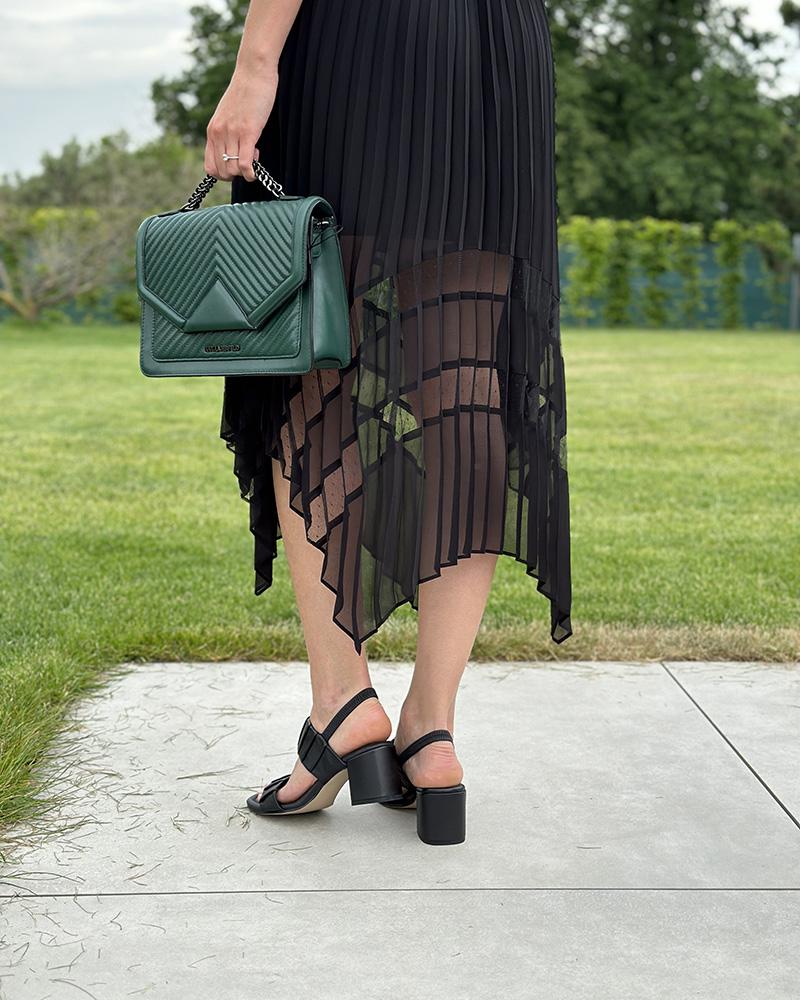 Sandále dámské Högl černé na podpatku