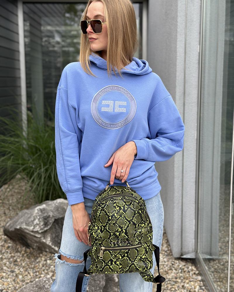 Women's backpack Replay with a snake pattern