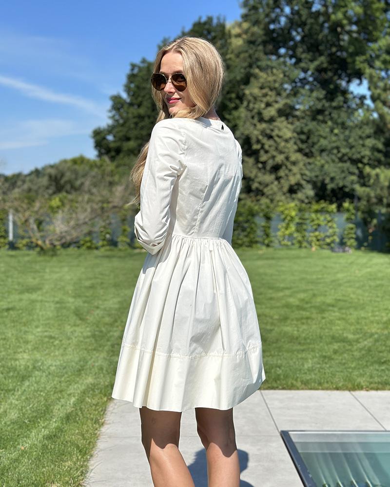 Šaty dámské Twinset krémové