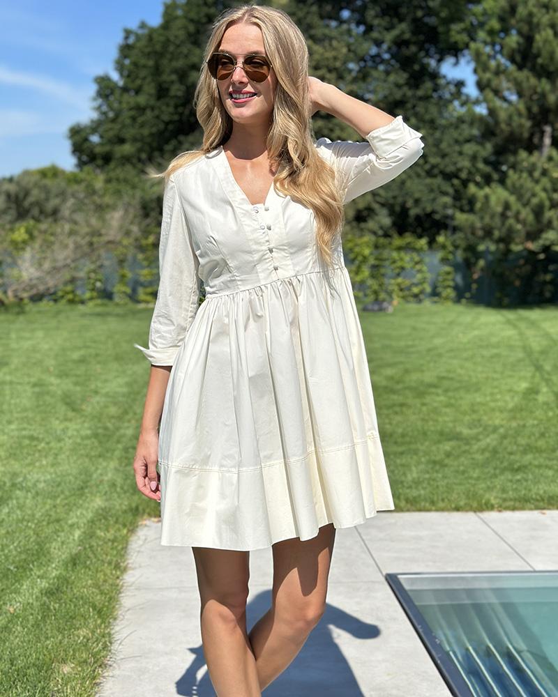 Šaty dámské Twinset krémové