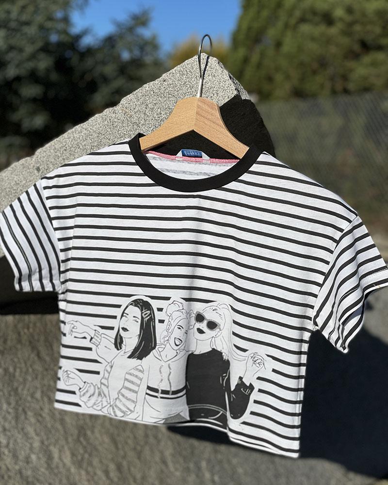 Children's T-shirt Mayoral striped with a picture