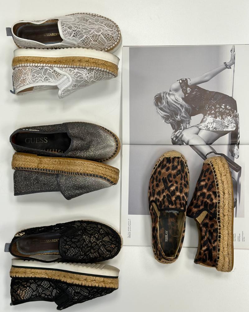 Women's Espadrilles Guess black with highlights