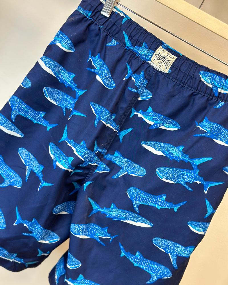 Children's swimwear Gap blue with fish