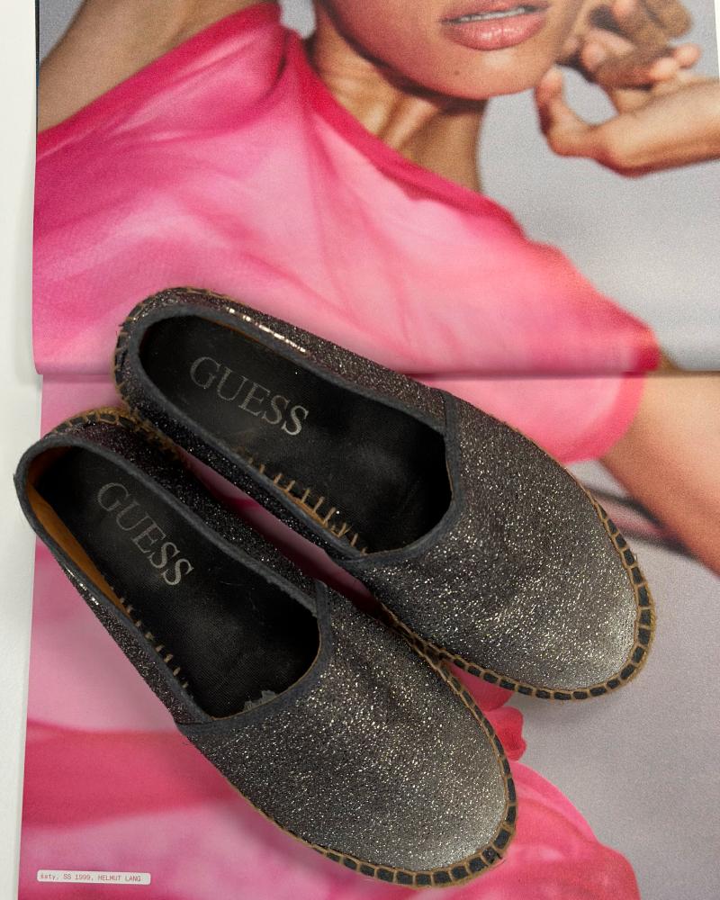 Women's Espadrilles Guess black with highlights