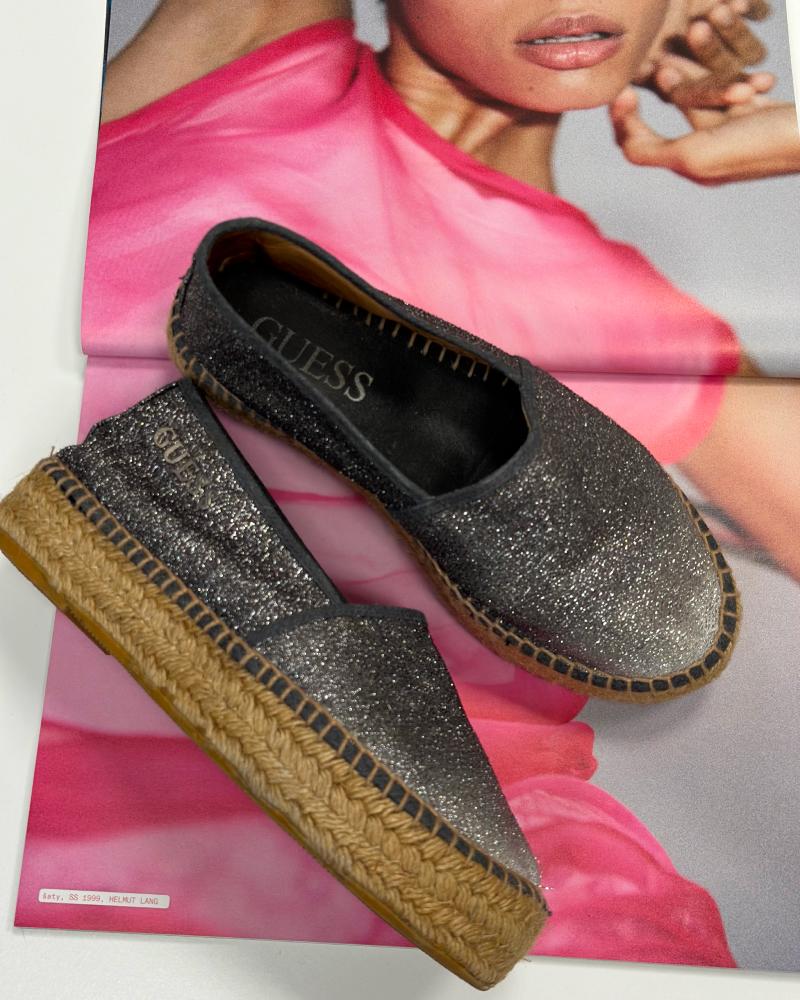 Women's Espadrilles Guess black with highlights