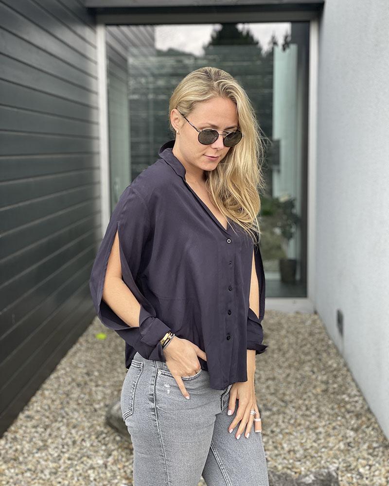 Women's shirt OneTeaspoon SIG MARGAUX dark blue
