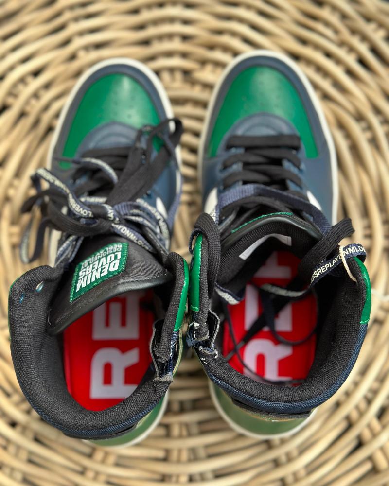 Tenisky dětské Replay zelené