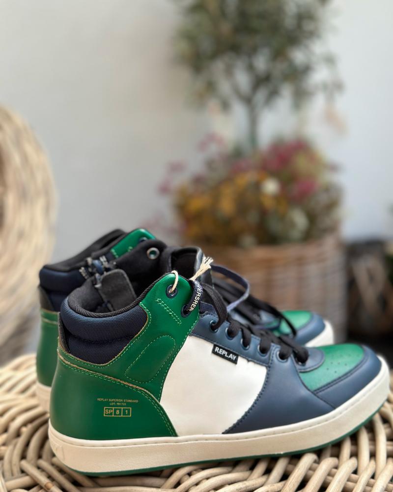 Tenisky dětské Replay zelené