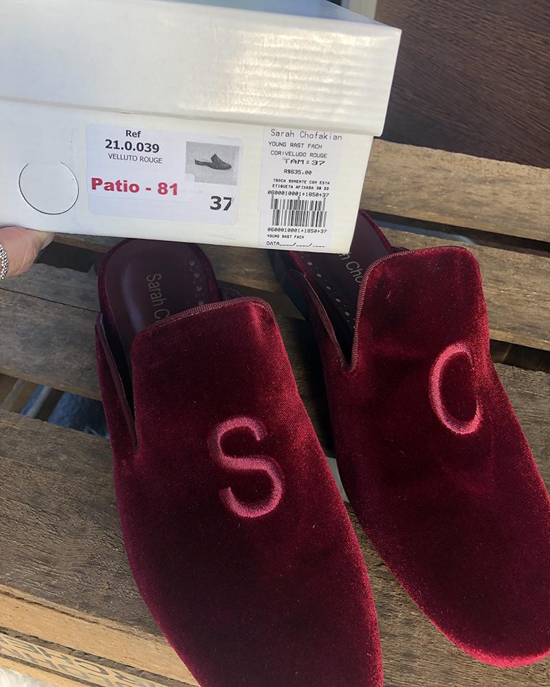 Nazouváky dámské Sarah Cofakain purpurové