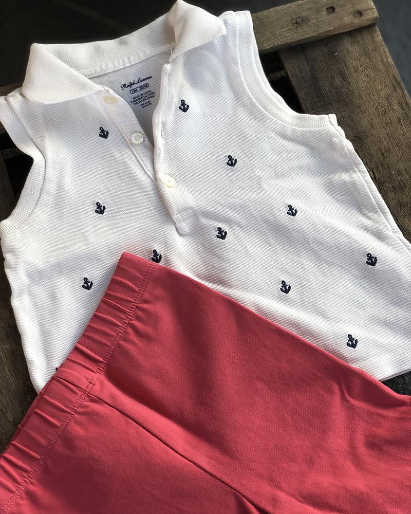 Tepláky dětské Ralph Lauren jahodové