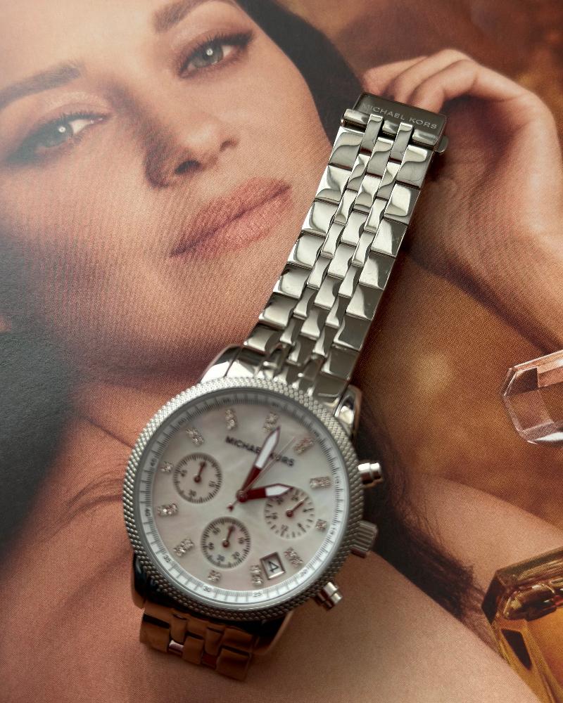 Hodinky dámské Michael Kors stříbrné s kamínky