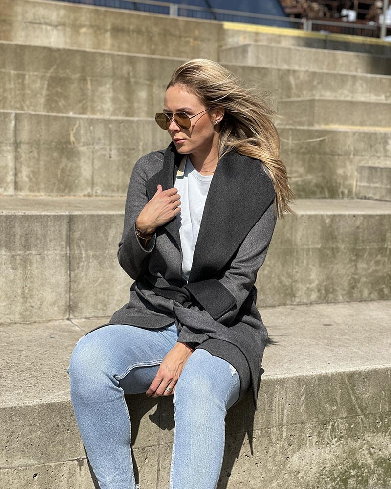 Michael Kors gray women's coat