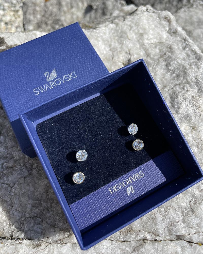 Women's Swarovski DOUBLE PACK earrings