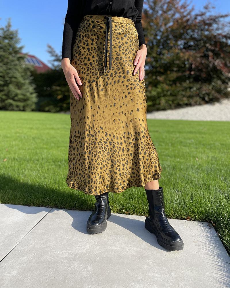 replay_sukně_midi_zluta_cerna_damska_m