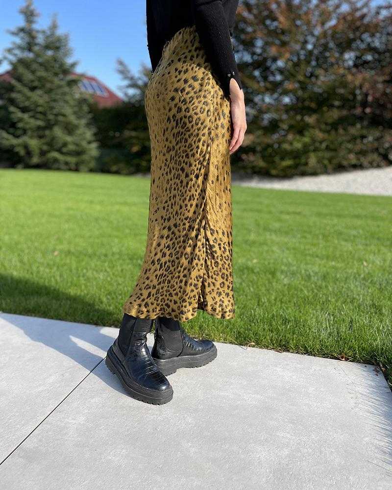 replay_sukně_midi_zluta_cerna_damska_m