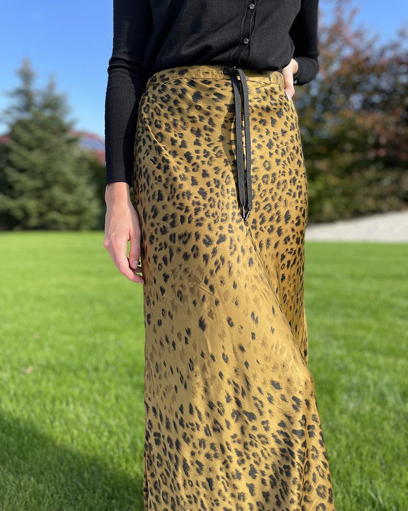 replay_sukně_midi_zluta_cerna_damska_m