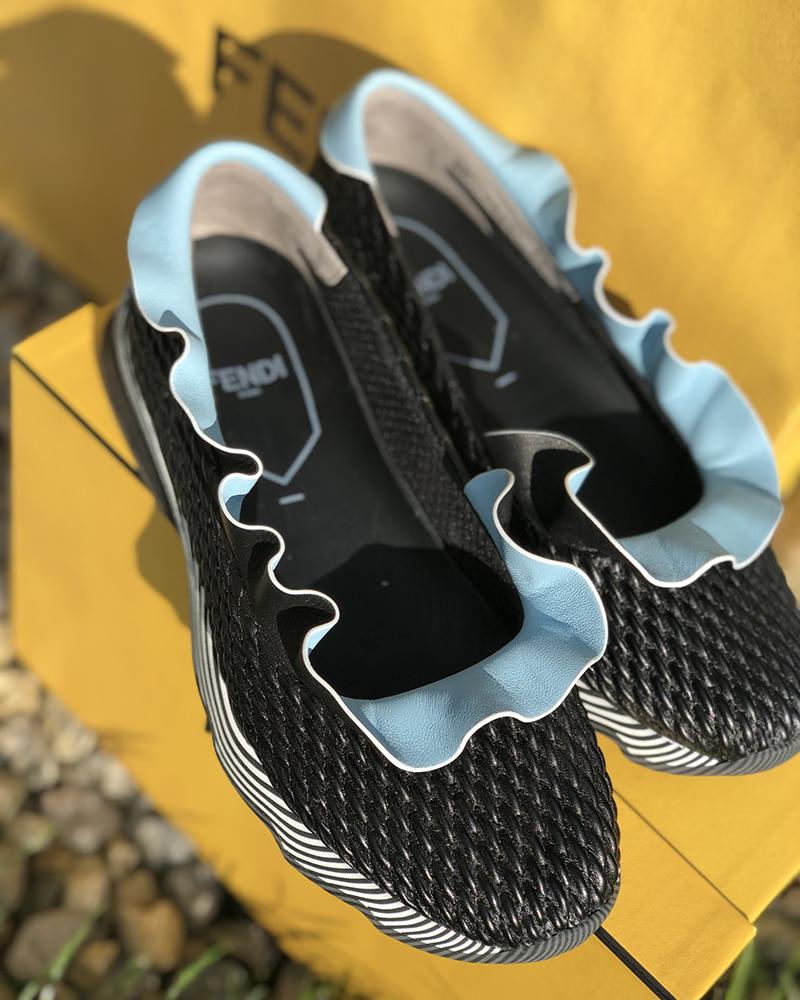 Fendi women's ballet flats black