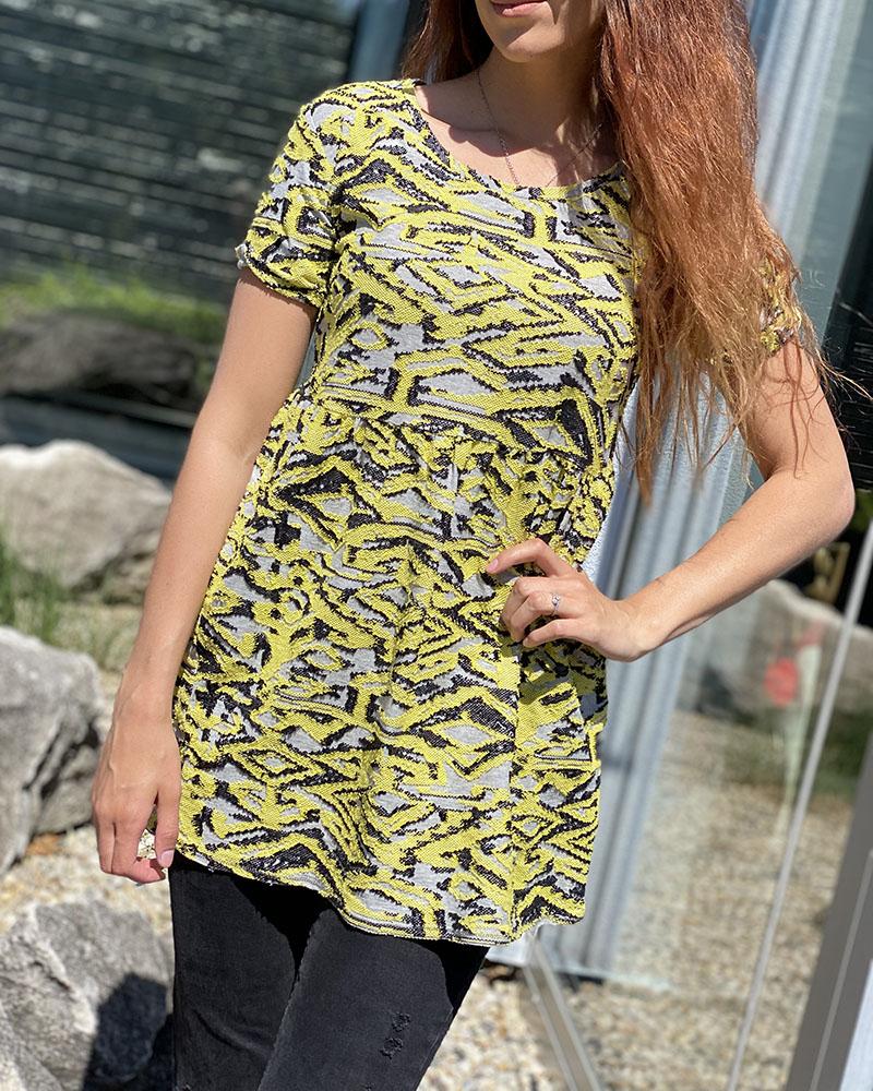 Women's Tunic Pinko grey/black/yellow