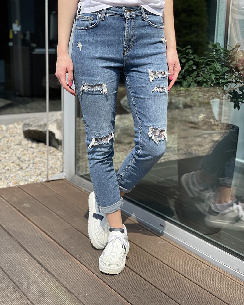 Women's jeans Liu Jo blue torn look