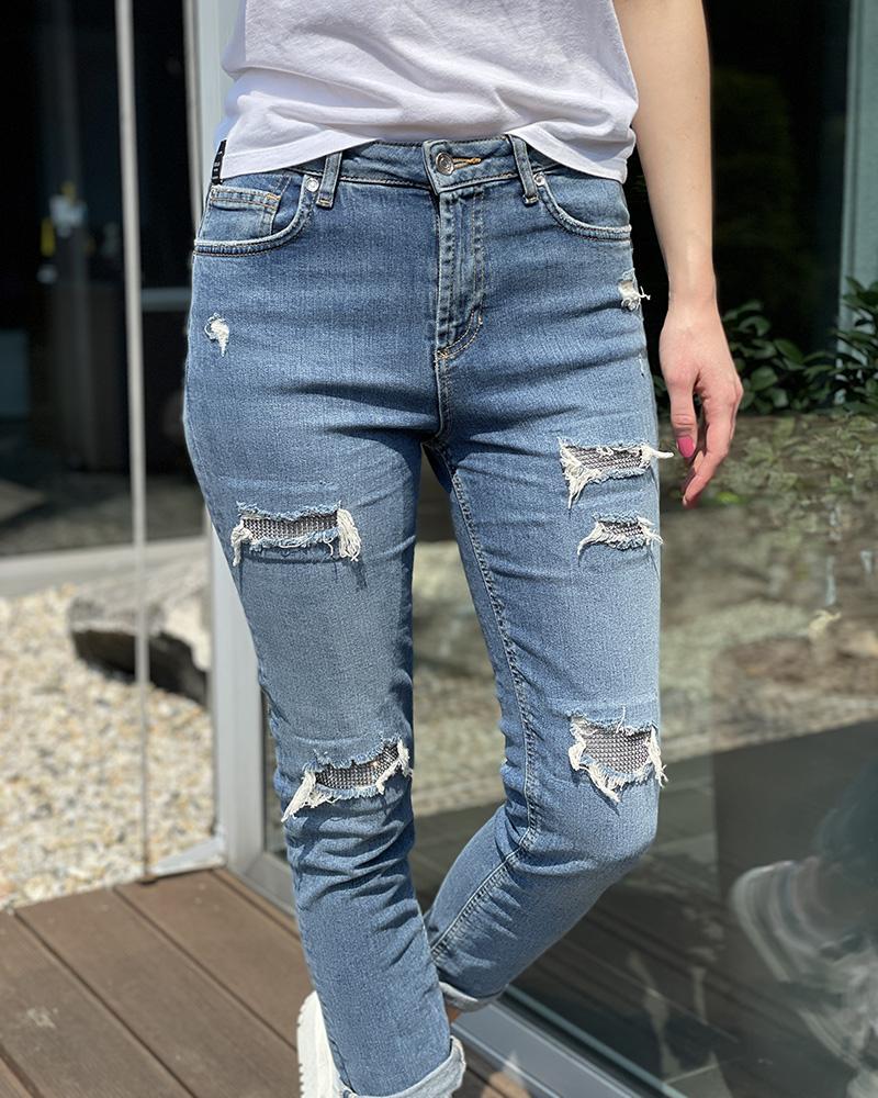 Women's jeans Liu Jo blue torn look