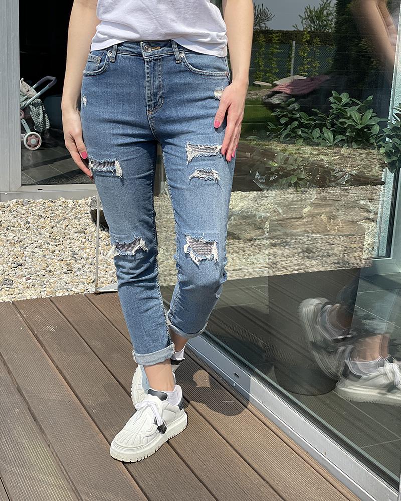 Women's jeans Liu Jo blue torn look