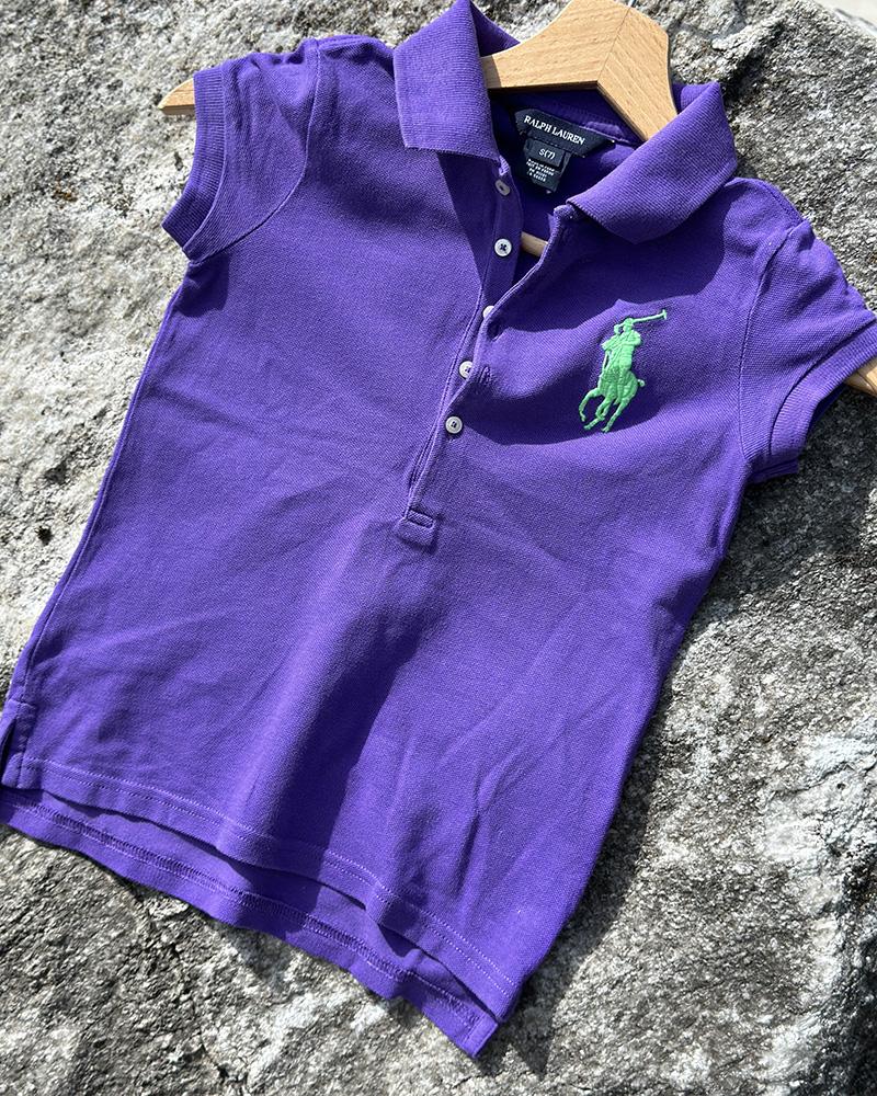 Purple Polo Toddler Polo Shirts Girl Polo Shirt For Children Polo