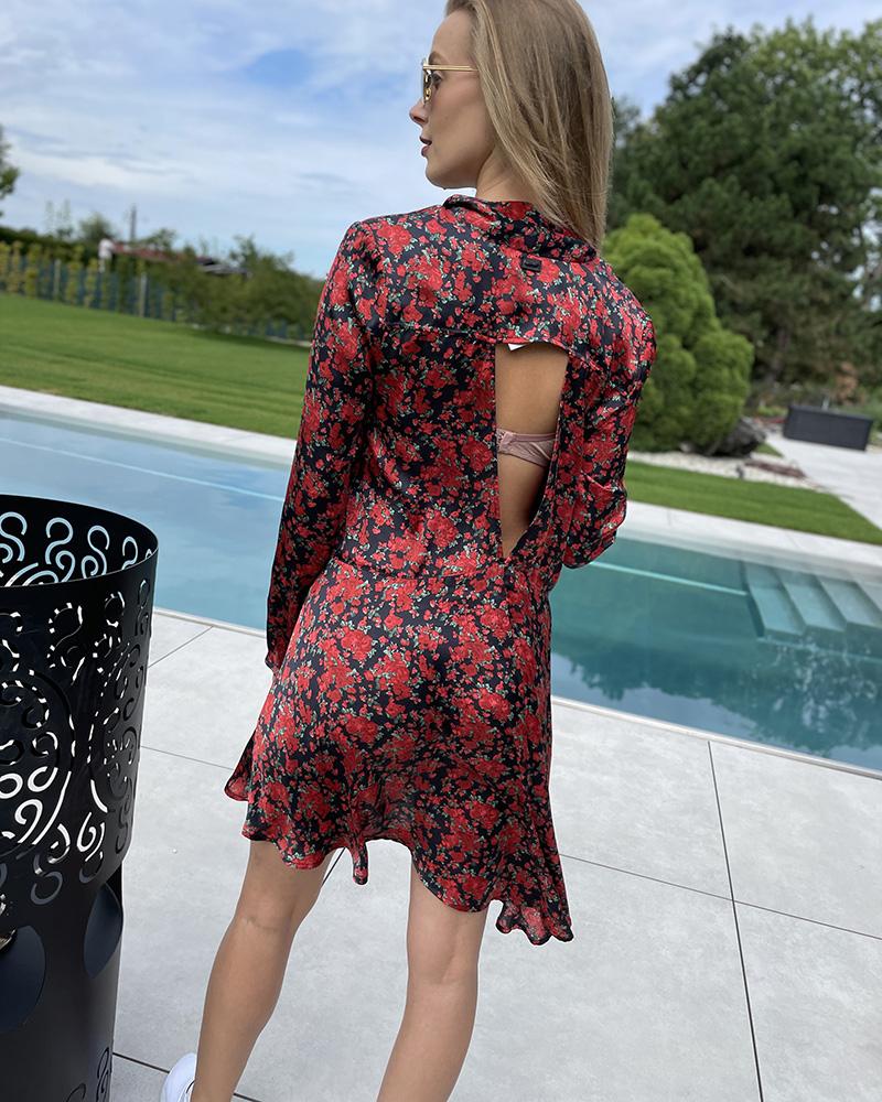 Women's dress Replay black with patterns