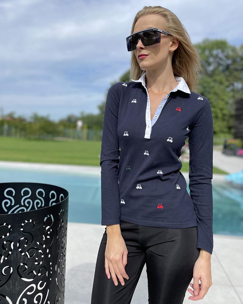 Polo triko dámské Tommy Hilfiger modré