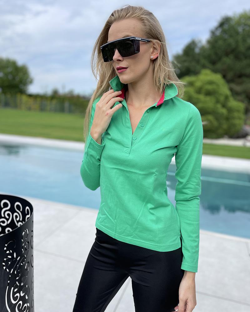 Gant women's polo shirt green