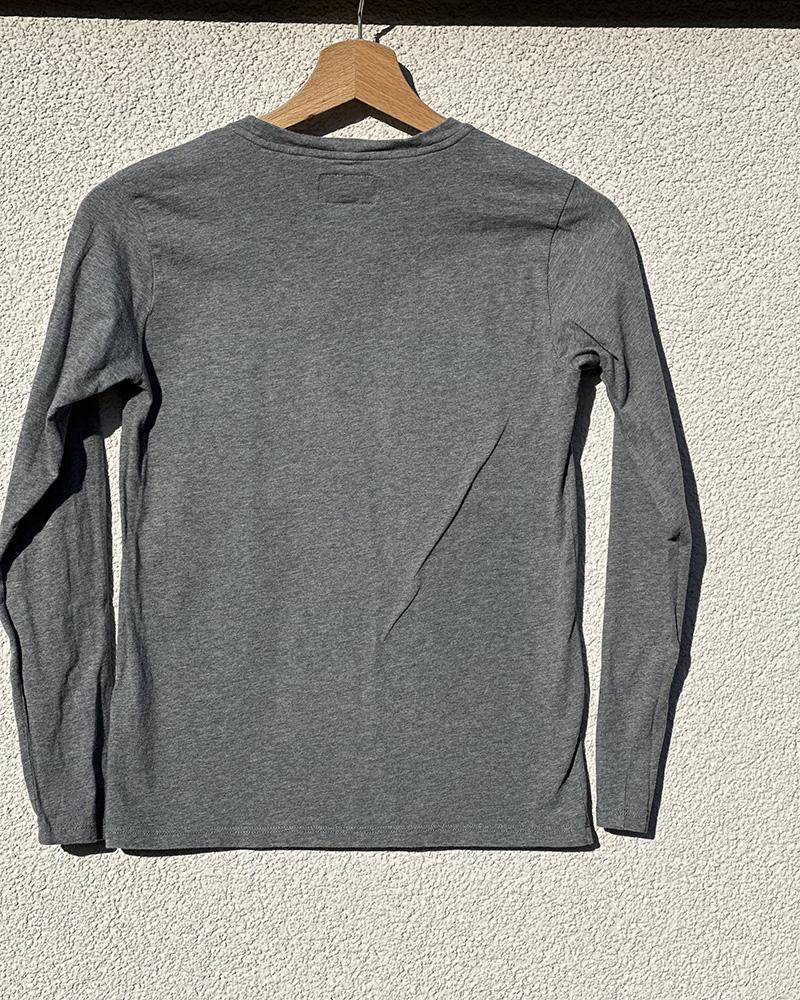 Triko dětské Emporio Armani šedé s dlouhým rukávem