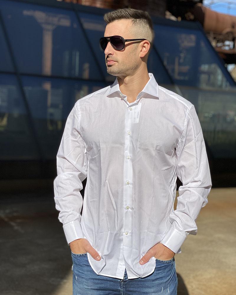 Košile pánská René Lezard bílá