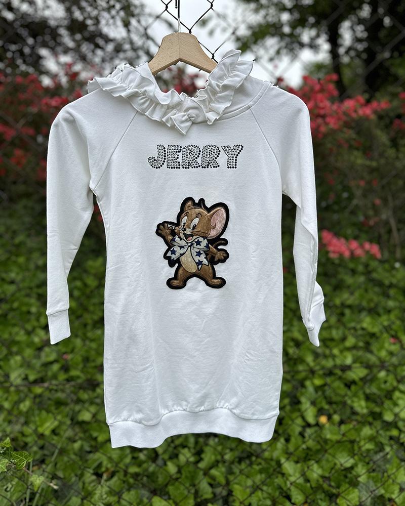 Šaty dětské Monnalisa JERRY bílé