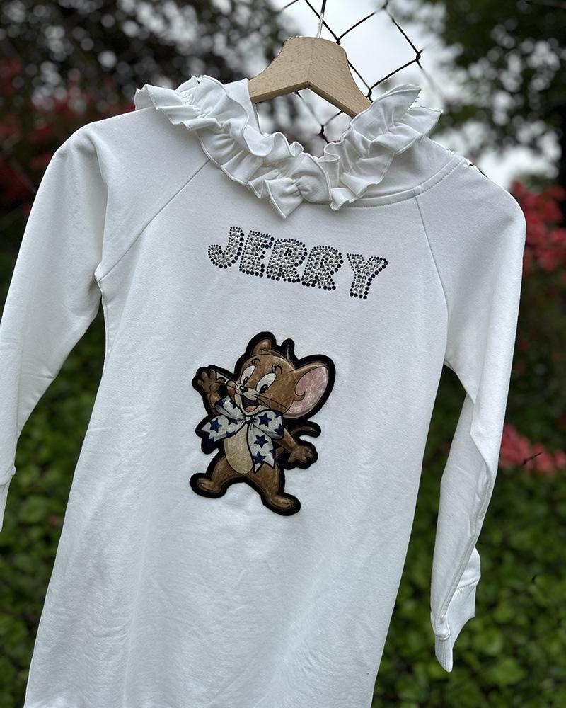 Šaty dětské Monnalisa JERRY bílé